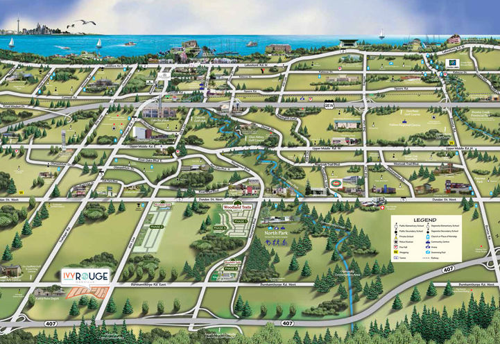 Ivy Rouge Homes Amenities Map