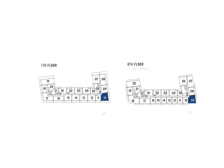 J. Davis House Condos 2B-22 Key Plan