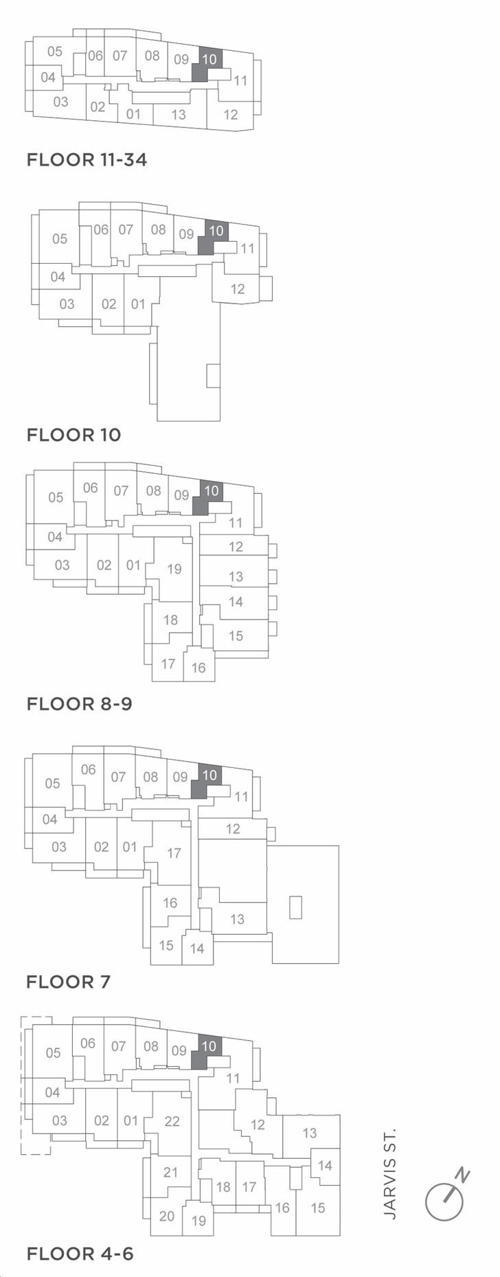 JAC Condos Jean Key Plan