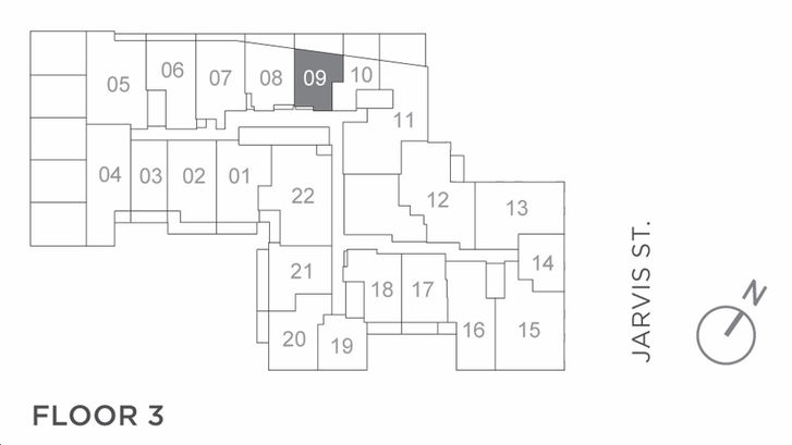 JAC Condos Jenna *Terrace Unit* Key Plan