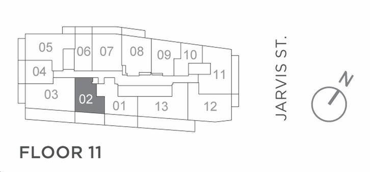 JAC Condos Jennifer *Terrace Unit* Key Plan