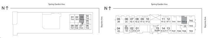 Jade Condos TH1A Key Plan