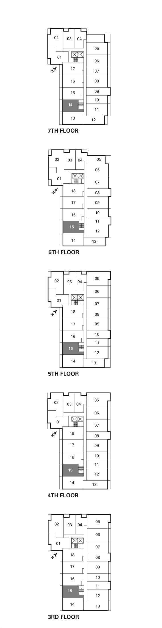 James House Condos C2 Key Plan