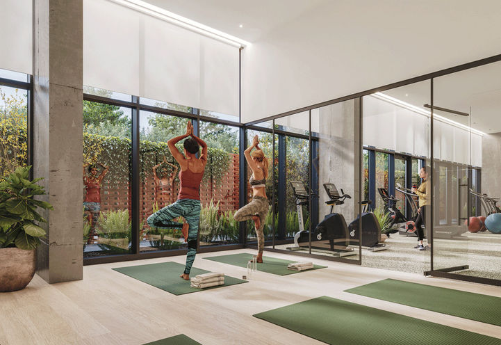 James House Condos- Fully-equipped Fitness Centre and Yoga/Pilates Studio Space