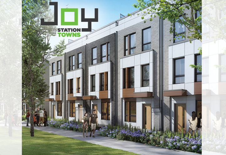 Joy Station Towns Streetscape View of Units