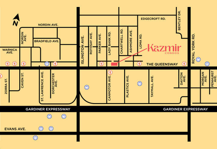 Kazmir Condos Site Location