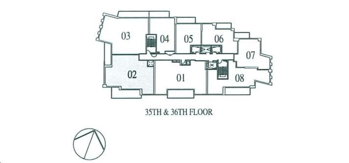 Key West Condos 2E Key Plan