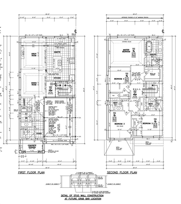 King East Estates by Plaza |Semi 2170 Floorplan 4 bed & bath