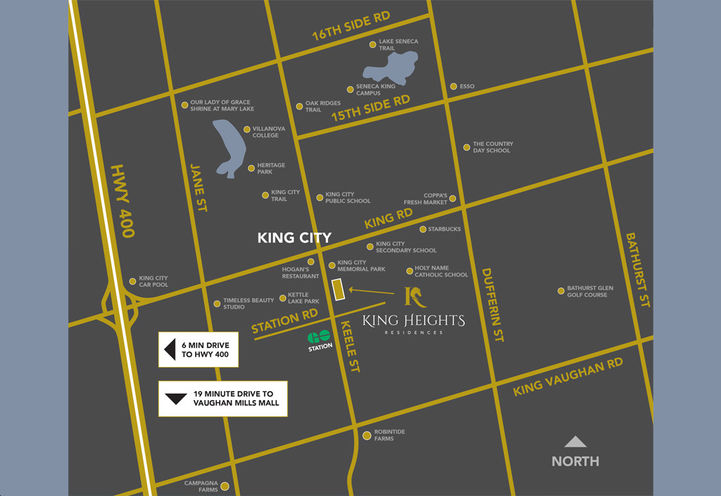 King Heights Residences Map View of Project Location