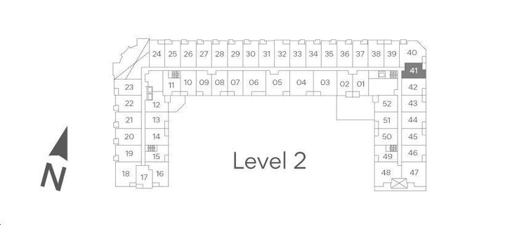 King Terraces Condos E. 010 Key Plan