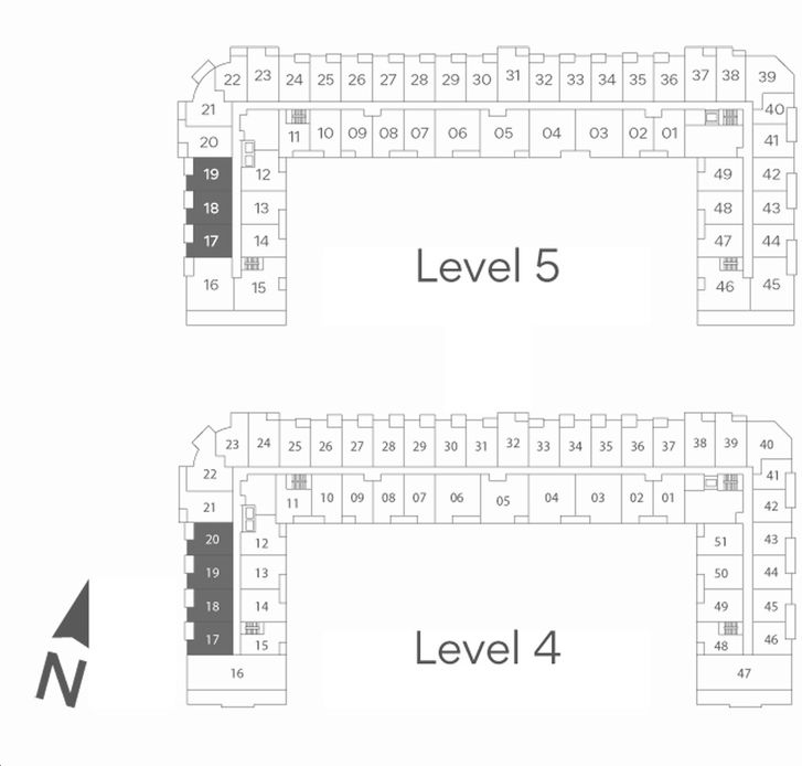 King Terraces Condos E. 036 Key Plan