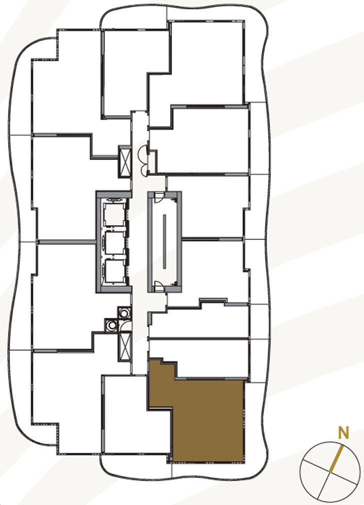 King’s Landing Condos 2 SUITE 11 - TOWER COLLECTION Key Plan