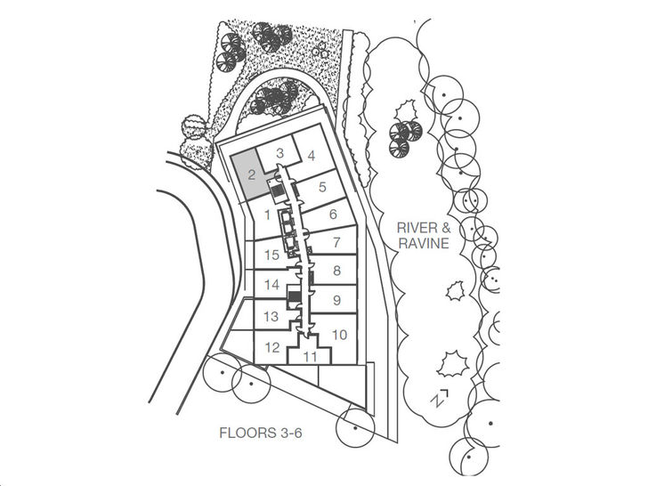 Kingsway By The River Condos Model P02 Key Plan