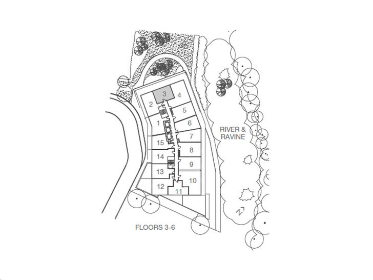 Kingsway By The River Condos Model P03 Key Plan