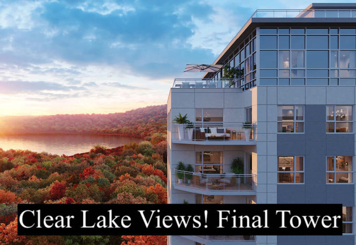 LakeVu Condos 3 - Upper Level Exteriors with Lake View in Autumn