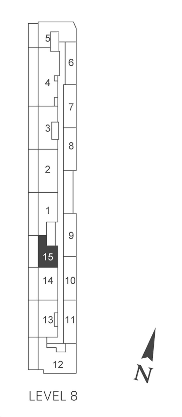 Leaside Common Condos 1B-L Key Plan