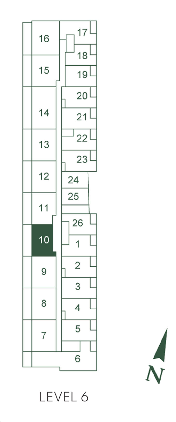 Leaside Common Condos 2B-M Key Plan