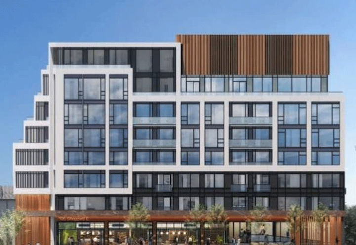 Leona Condos, Front Exterior View Early Design