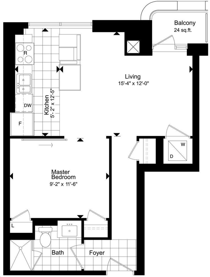 Leslie Boutique Residences by Great Lands Suite 211 Floorplan 1