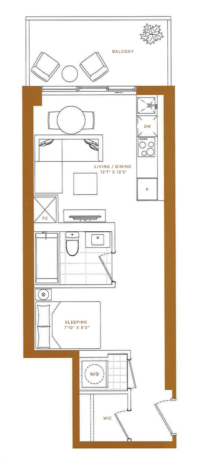 Line 5 Condos South Tower by Reserve P.201 Floorplan 0