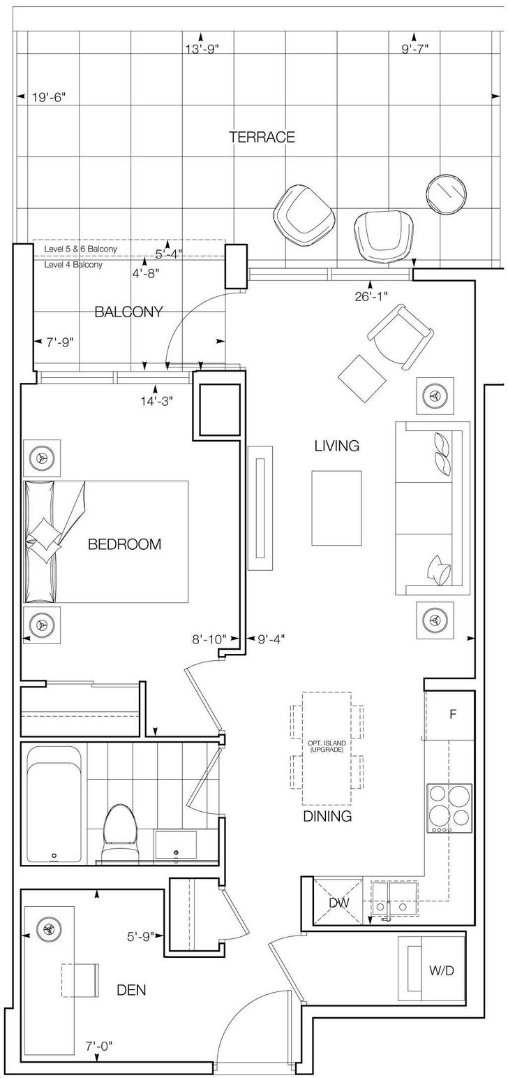 Link Condos and Towns by ADI |Antara Floorplan 1 bed & 1 bath