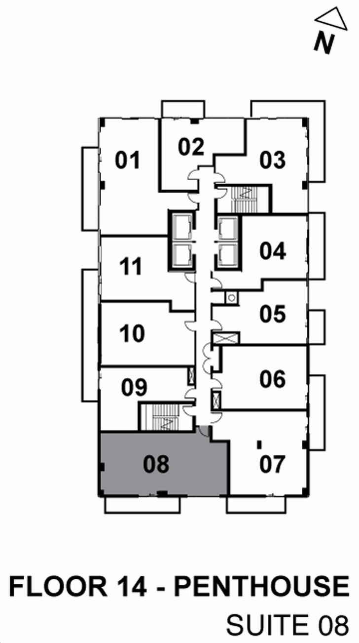 Linx Condos Unit 910 Key Plan