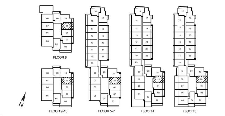 Lumina Condos Linen Key Plan