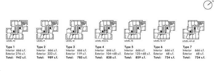 M City Condos 4 Macao Key Plan