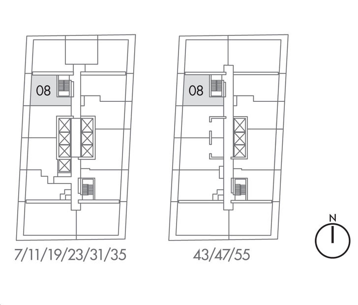 M City Condos E-08 Key Plan