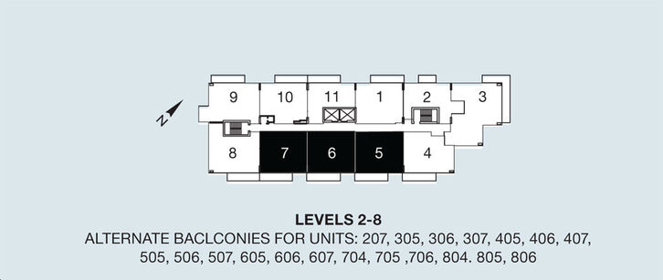 M Condos Madison 3 Key Plan