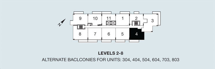 M Condos Martin (Corner) Key Plan