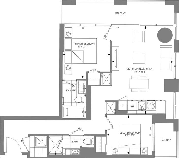 M5 Condos by Rogers-Real-Estate-Development-Limited |2B-746 Floorplan 2 ...