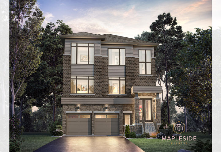 Mapleside Meadows Homes Exterior View of  3 Storey Detached Model