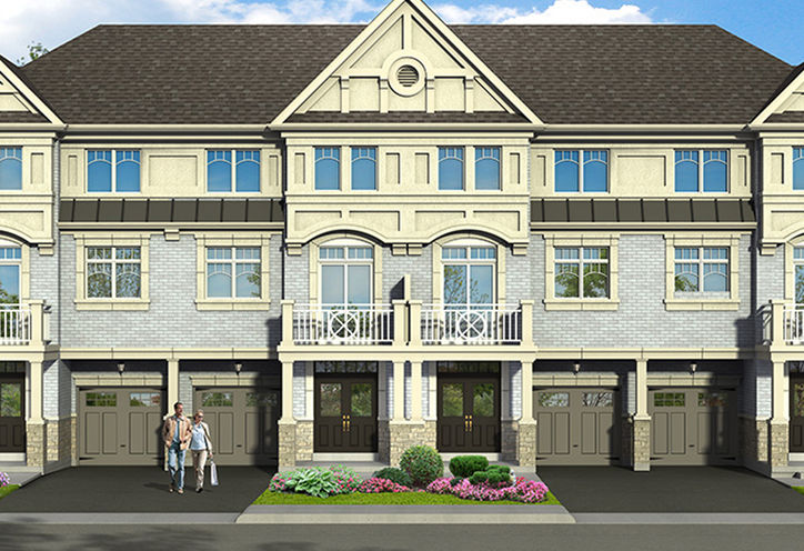 Marquis Towns at Old Hardwood Exterior Rendering