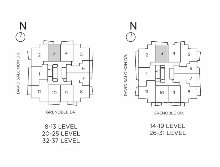 Metro Park Condos Conservation Park Key Plan