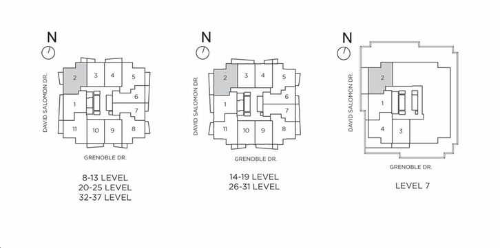 Metro Park Condos Topham Park Key Plan