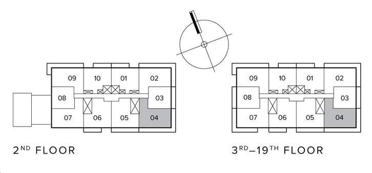 Mills Square East Condos Emery Key Plan