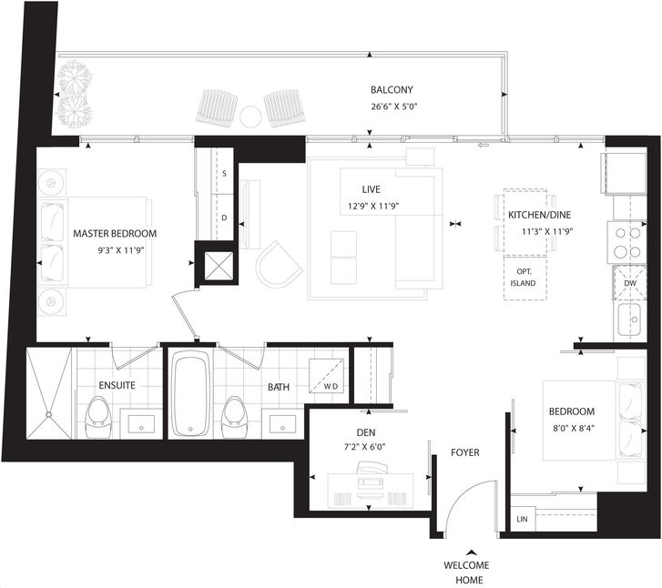 Minto 30 Roe by Minto |Holly Floorplan 2 bed & 2 bath