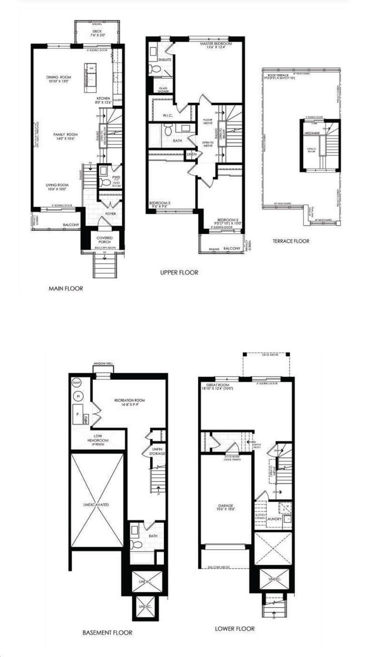 Modern Manors Urban Towns 2 by Ideal |Oxford Floorplan 3 bed & 3 bath