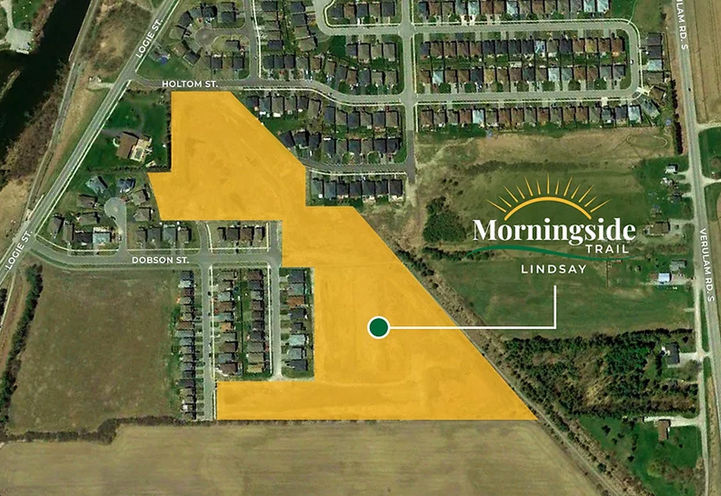 Morningside Trail Homes Aerial View of Site Plan