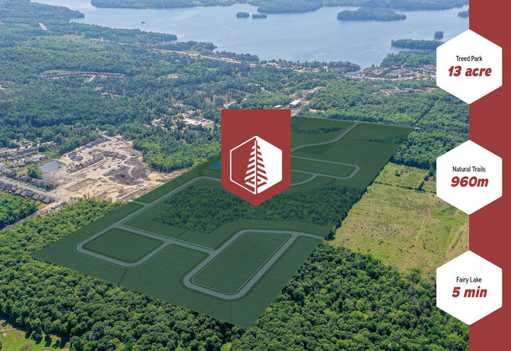 Muskoka Forest Homes Aerial View of Project Site Plan