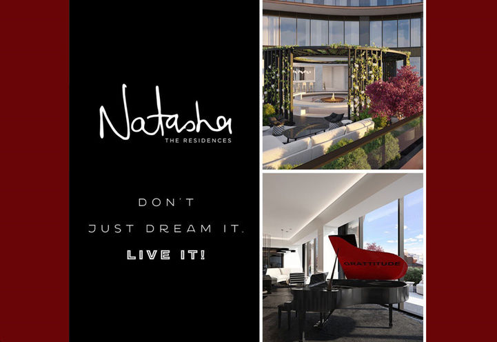 Natasha Residences Collage of Building Exteriors and Amenities