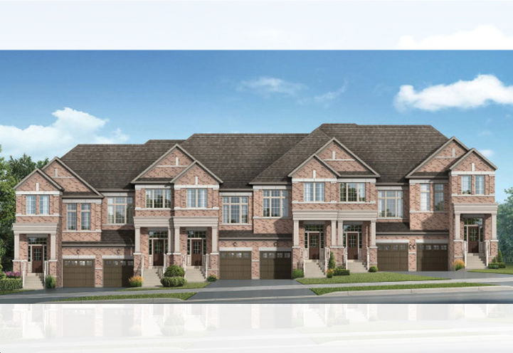 New Seaton Homes - Street View of Townhome Exteriors