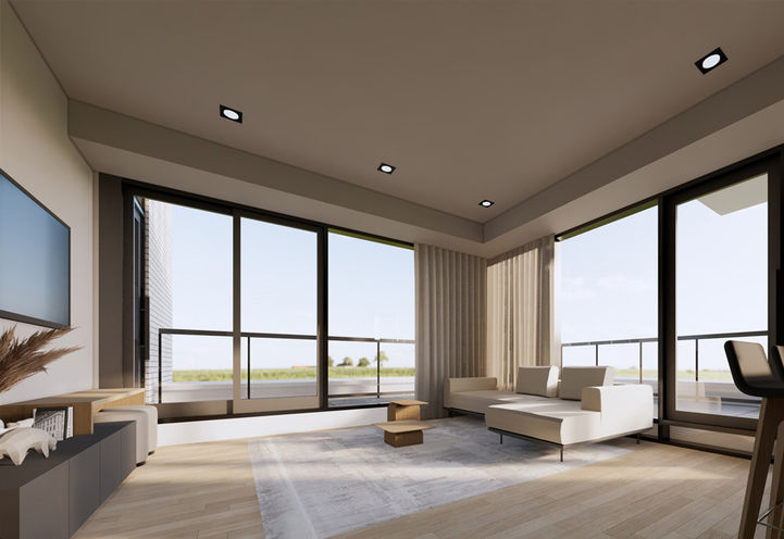 No. 35 Plains Road Condos Suite Interiors - Living Room