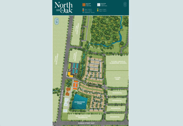 North Oak Condos and Oakvillage Site Plan