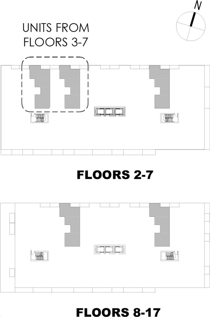 NorthCore Condos E2 Key Plan