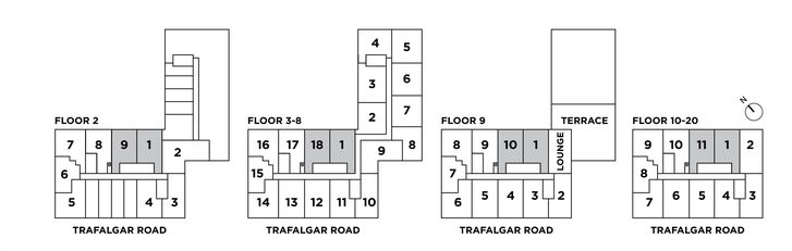 Oakvillage by Minto Communities Condos 2 1D-B Key Plan