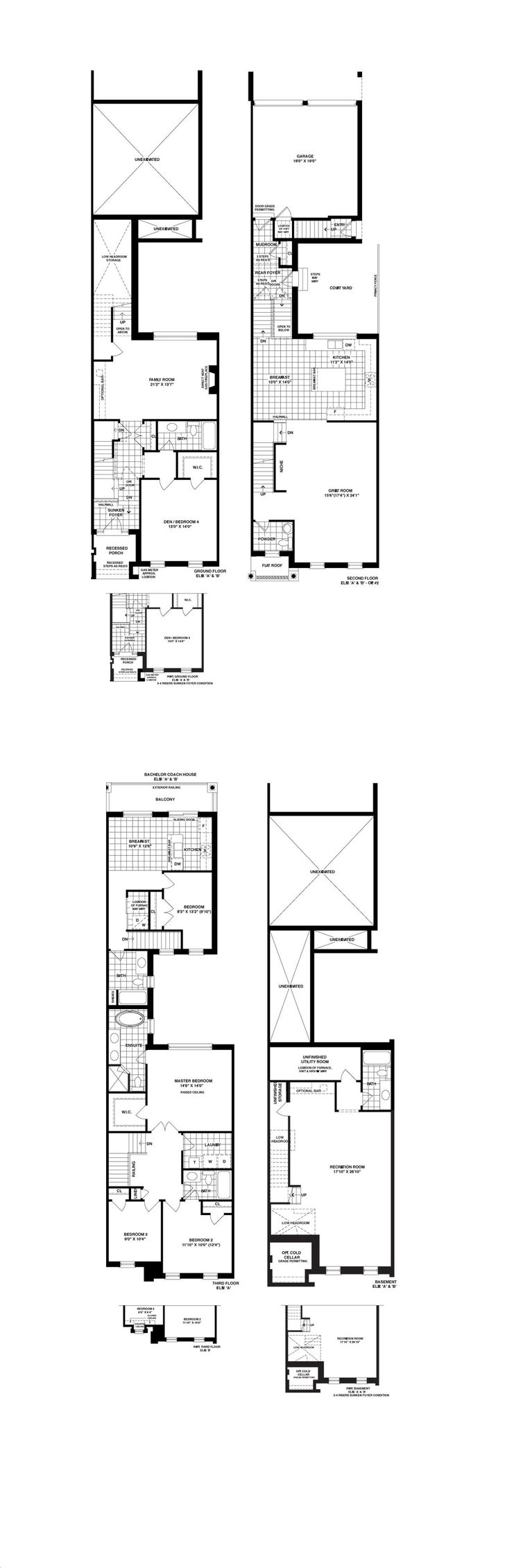 Observatory Hill by Conservatory |Aaronson Floorplan 5 bed & 5 bath