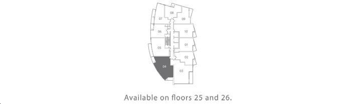 Ocean Club Waterfront Condos vilano 975 Key Plan