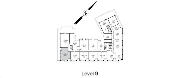 One Old Mill Condo 2VT+F Key Plan